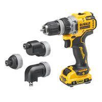 Дрель-шуруповёрт аккумуляторная бесщеточная со сменными насадками DeWALT DCD703L2T