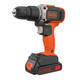 Дрель-шуруповерт аккумуляторная ударная BLACK+DECKER BCD003C1