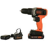 Дрель-шуруповерт аккумуляторная ударная BLACK+DECKER BCD003C1