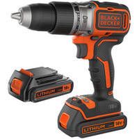 Дрель-шуруповерт аккумуляторная бесщеточная ударная BLACK+DECKER BL188KB