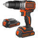 Дрель-шуруповерт аккумуляторная бесщеточная ударная BLACK+DECKER BL188KB