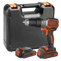 Дрель-шуруповерт аккумуляторная бесщеточная ударная BLACK+DECKER BL188KB