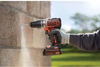 Дрель-шуруповерт аккумуляторная бесщеточная ударная BLACK+DECKER BL188N
