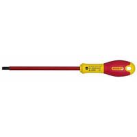 Отвертка электрика FatMax VDE 1000V изолированная с жалом под шлиц SL2.5 длиной 50 мм STANLEY 0-65-410