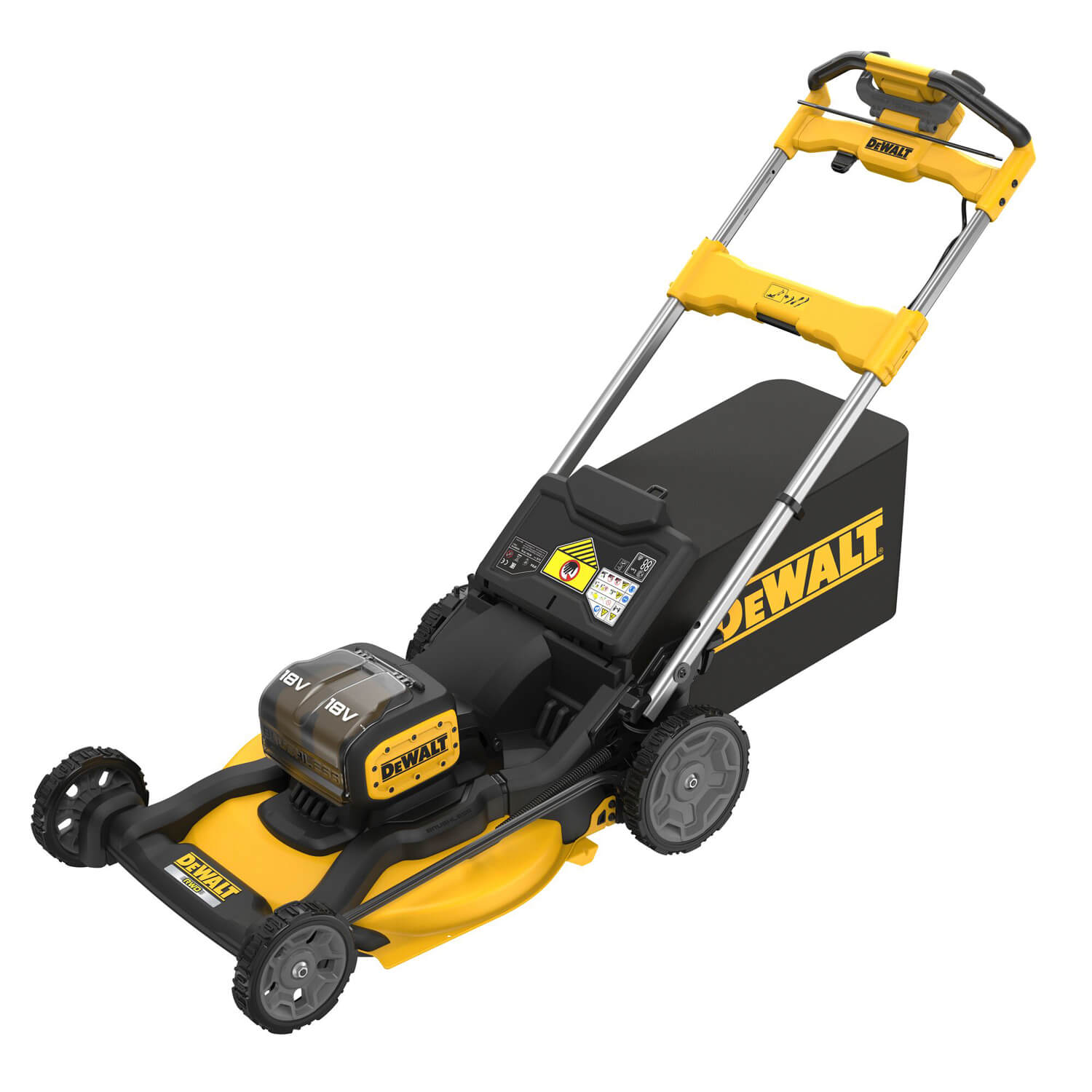 Газонокосилка аккумуляторная самоходная бесщеточная DeWALT DCMWSP156W2
