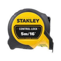 Рулетка измерительная CONTROL-LOCK длиной 5 м/16, шириной 25 мм, в прорезиненном корпусес, двухсторонней шкалой STANLEY STHT37235-5