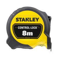 Рулетка измерительная CONTROL-LOCK длиной 8 м, шириной 25 мм, в прорезиненном корпусес, двухсторонней шкалой STANLEY STHT37240-3