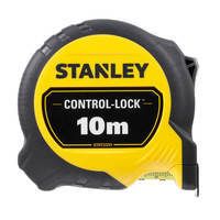 Рулетка измерительная CONTROL-LOCK длиной 10 м, шириной 25 мм, в прорезиненном корпусес, двухсторонней шкалой STANLEY STHT37241-3