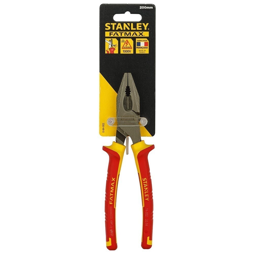 Плоскогубцы электрика MaxSteel VDE 1000V комбинированные длиной 200 мм STANLEY 0-84-002
