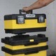 Ящик металлопластмассовый Rolling Workshop, размеры 568x730x389 мм, на колесах STANLEY 1-95-621