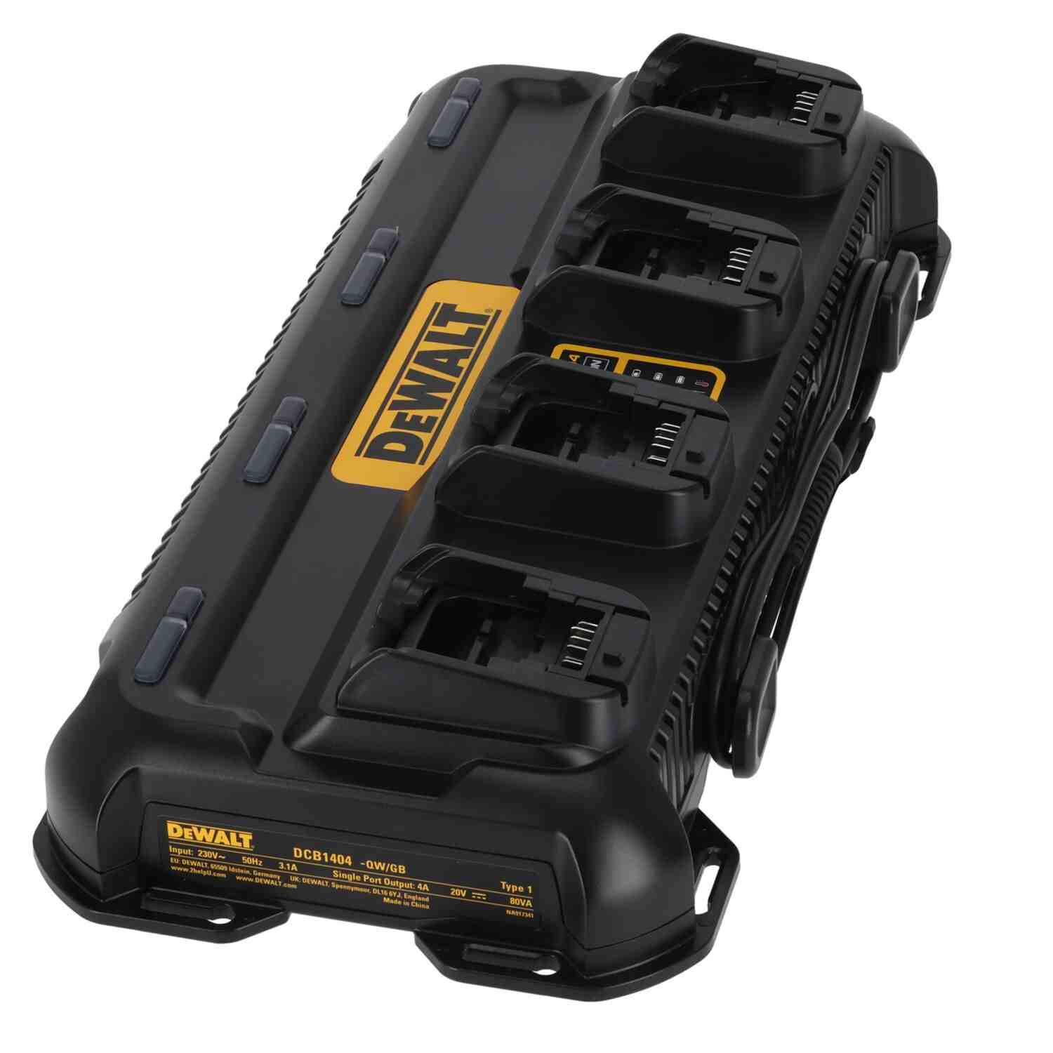Зарядное устройство 4-х портовое DeWALT DCB1404